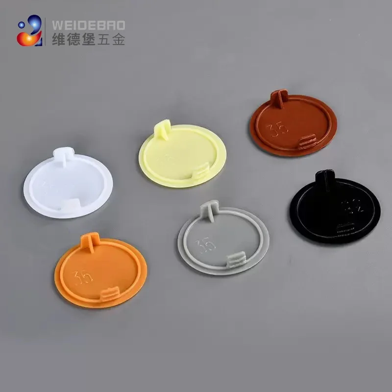 Furniture Hardware Connectors - 10pcs 35mm, 38mm, 40mm Round Plastic