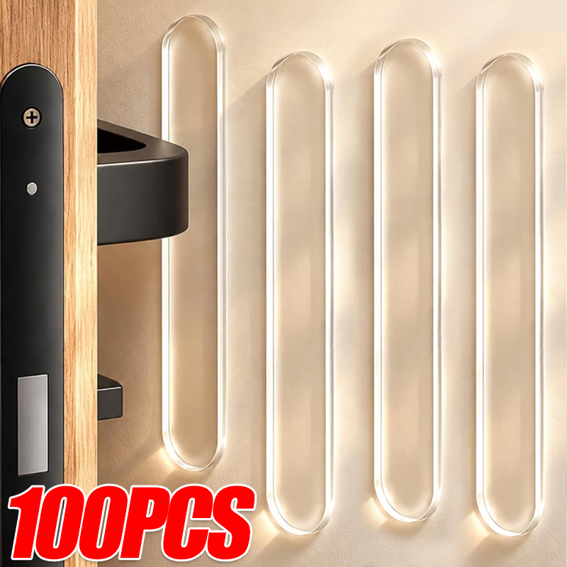 Furniture Hardware Supplies - Silicone Cabinet Bumpers Strips Self-Adhesive Anti-collision