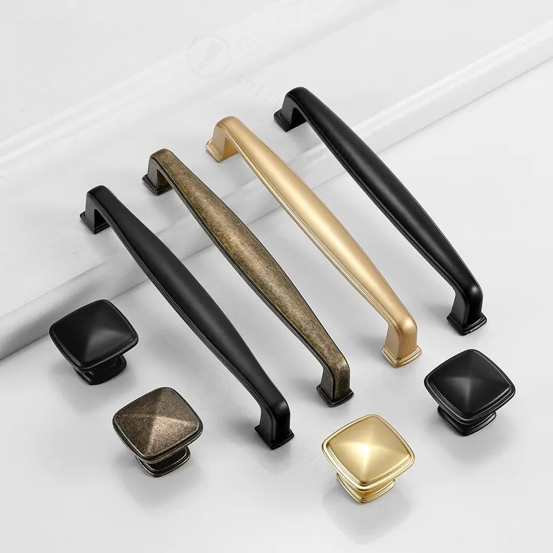 Furniture Hardware Wholesale - Yijia Black Cabinet Door Handle Simple