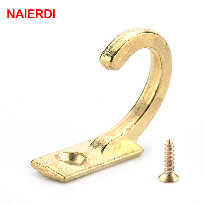 Furniture Hardware Supplies - Naierdi 10 Chiếc Nhỏ Cổ Móc