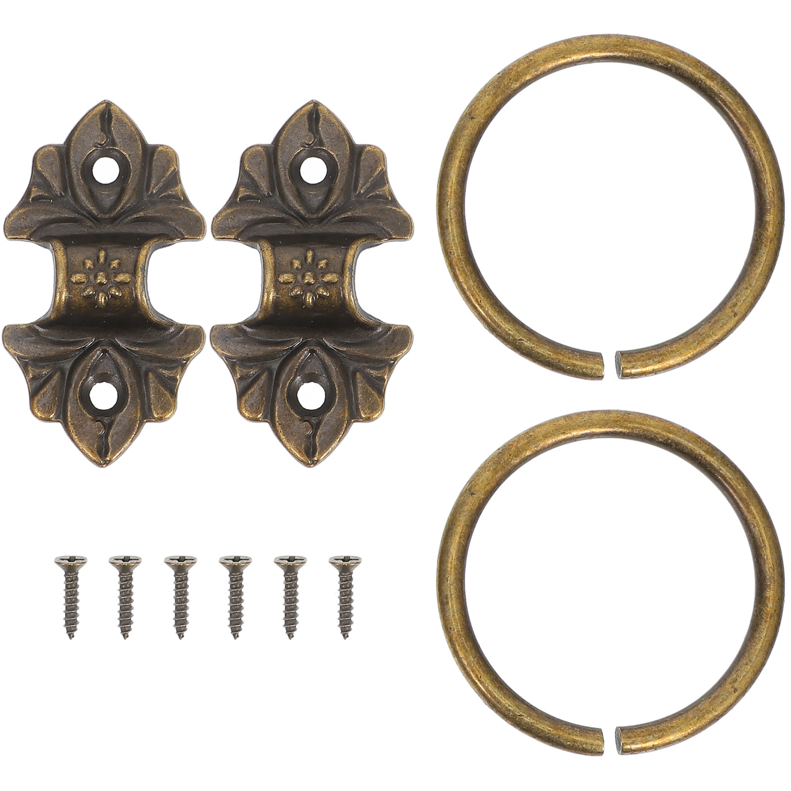 Vintage Furniture Hardware Replacement - 2Pcs Vintage Style Round Ring Drawer
