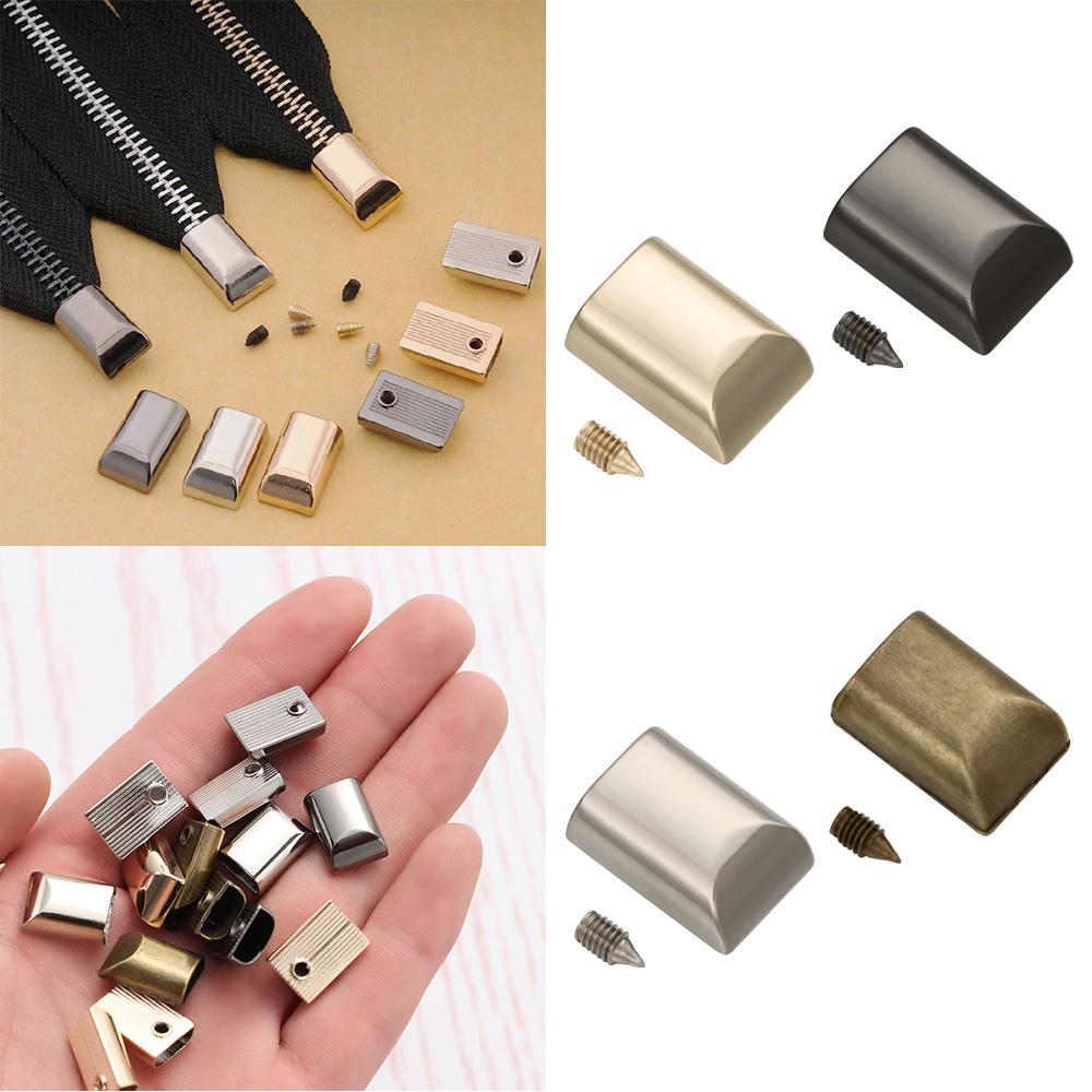 Furniture Hardware Connectors - 10pcs Metal Zipper Stopper Zipper Tail