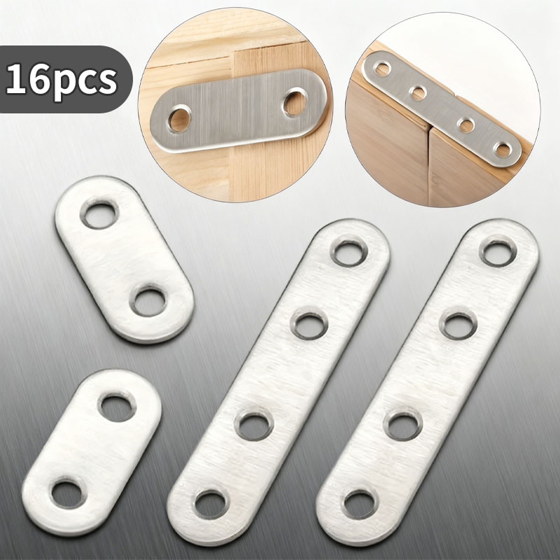 Furniture Hardware Repair - 16pcs Corner Codes, Flat Fasteners, Furniture