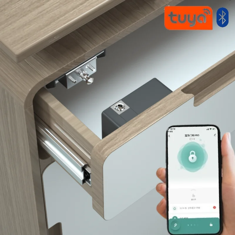 Furniture Hardware Supplies - Tuya Smart Cabinet Door Lock Keyless