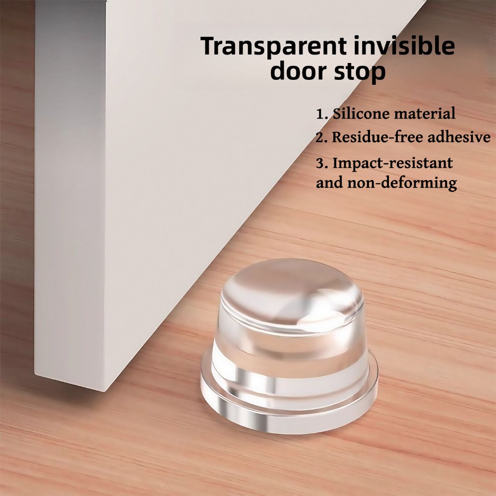 Furniture Hardware Supplies - Silicone Door Stopper Wall Protector Bedroom
