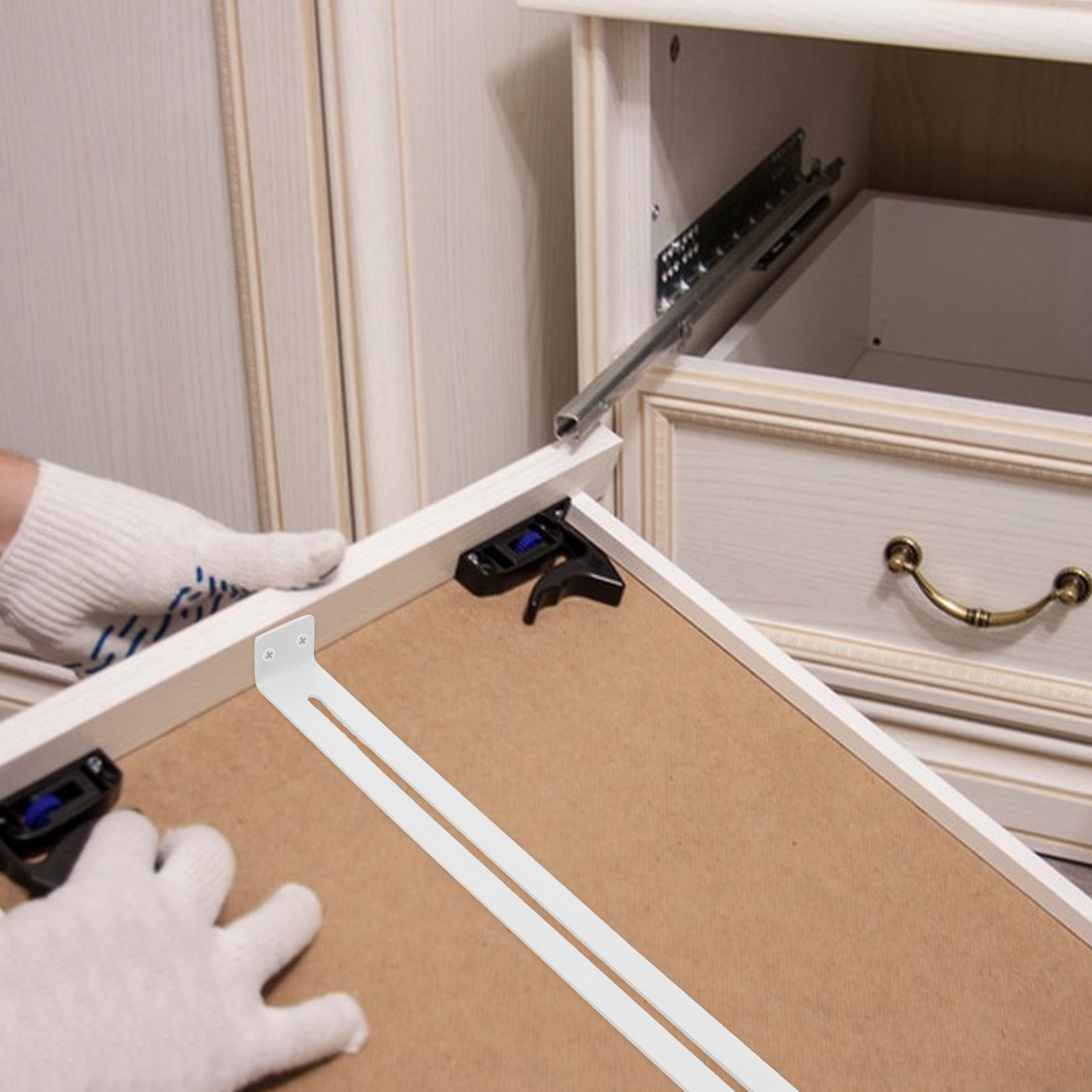 2Pcs Drawer Support Brackets K - đánh giá và giá Furniture Hardware Repair