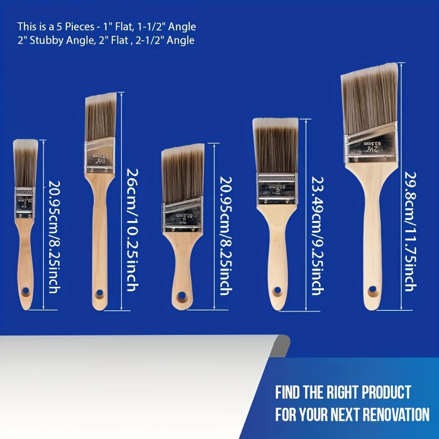 5Pcs High Quality Paint Brush  - đánh giá và giá Furniture Hardware Supplies