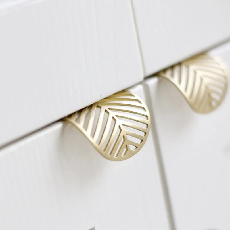 2026 New Leaf Shape Brass Draw - đánh giá và giá Furniture Hardware Wholesale
