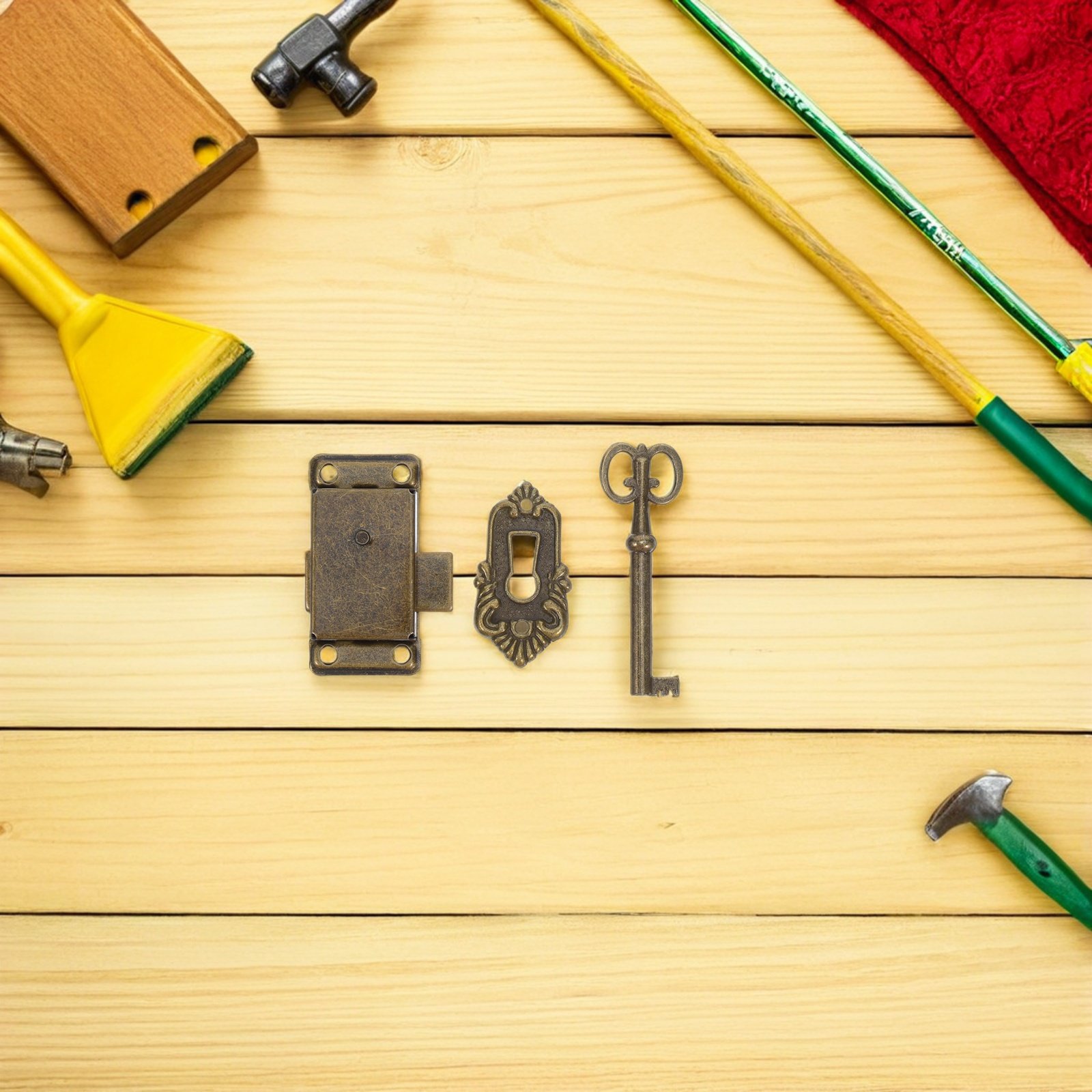 4Sets Retro Cabinet Locks Iron - đánh giá và giá Vintage Furniture Hardware Replacement