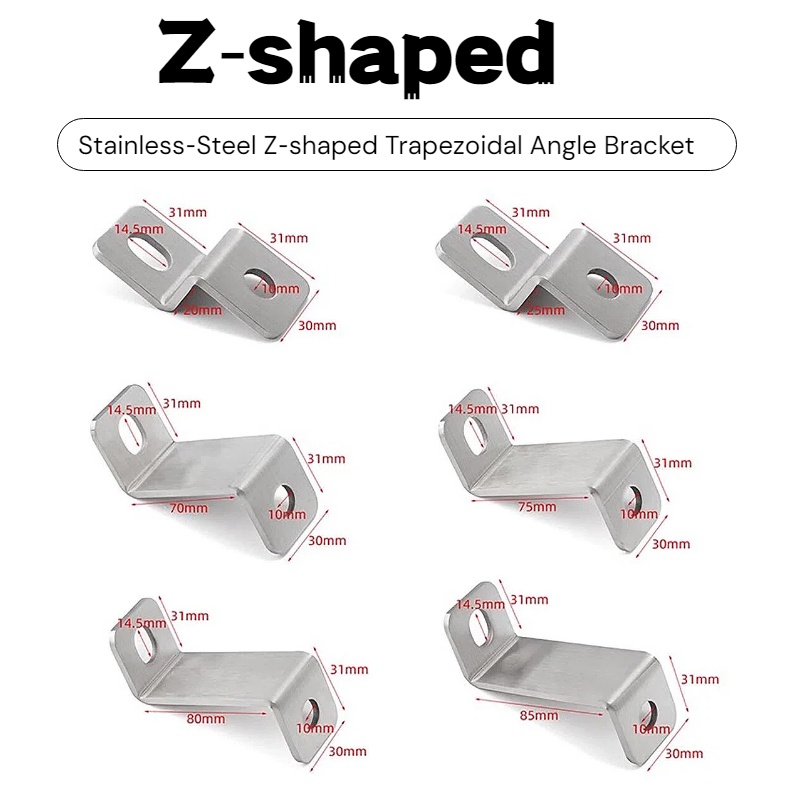 3mm Thick Stainless‑Steel Z‑Sh - đánh giá và giá Furniture Hardware Connectors