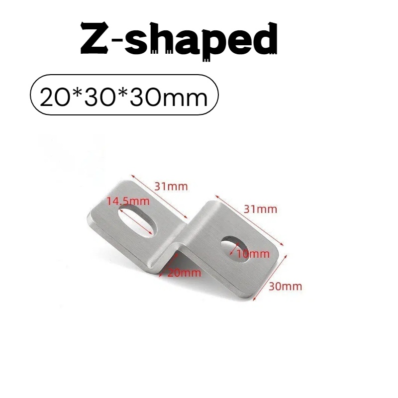 3mm Thick Stainless‑Steel Z‑Sh - đánh giá và giá Furniture Hardware Connectors