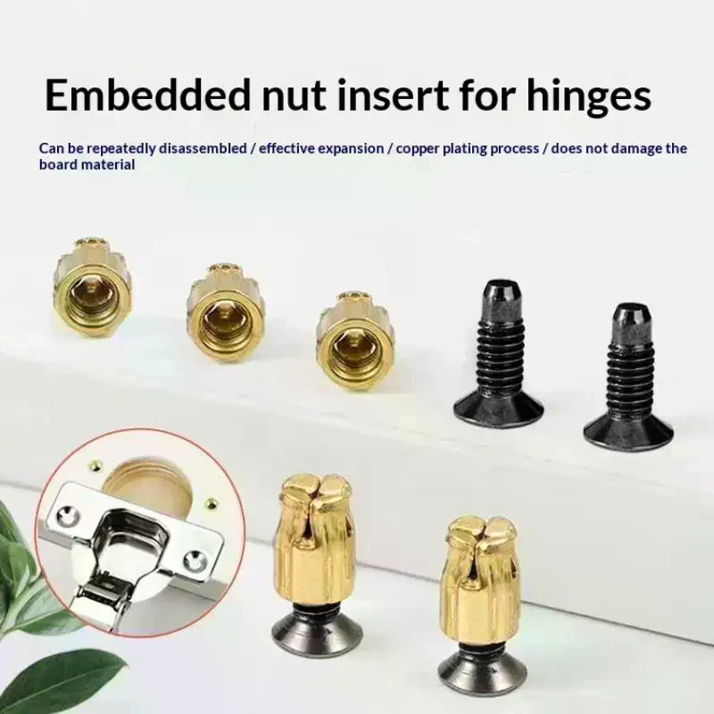10Pcs Hinge Nut Screw Cabinet  - đánh giá và giá Furniture Hardware Repair