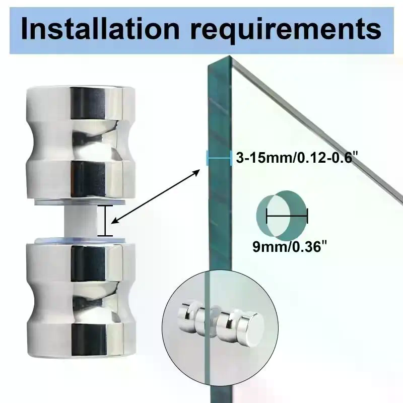 Stylish Shower Glass Door Hand - đánh giá và giá Door Handle Bar