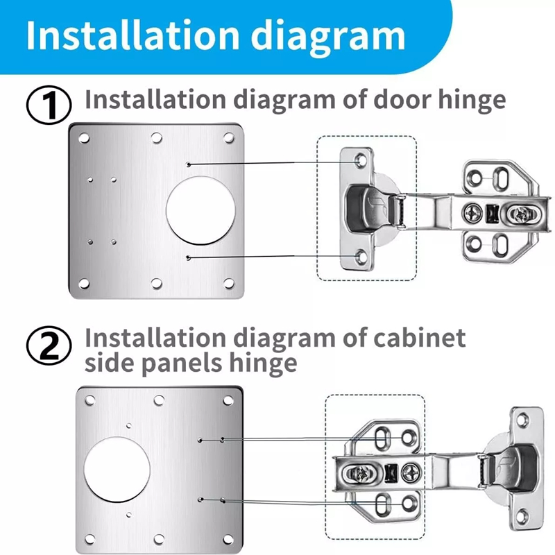 2/10Pcs Sets Hinge Repair Plat - đánh giá và giá Furniture Hardware Repair