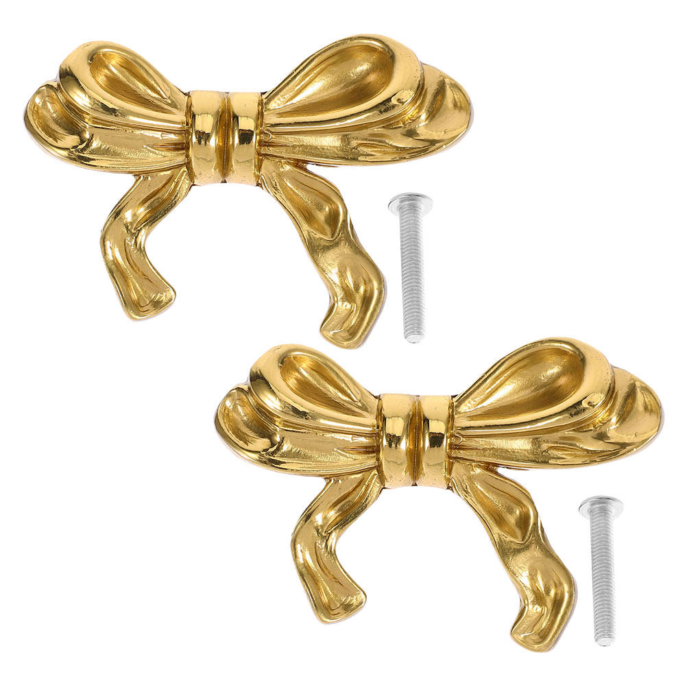 2Pcs Brass Bowknot Cabinet Han - đánh giá và giá Vintage Furniture Hardware Replacement