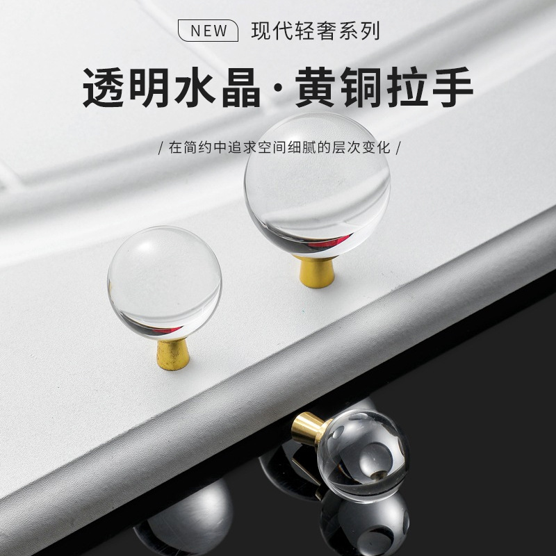 Crystal Ball Knob Single Hole  - đánh giá và giá Furniture Hardware High End