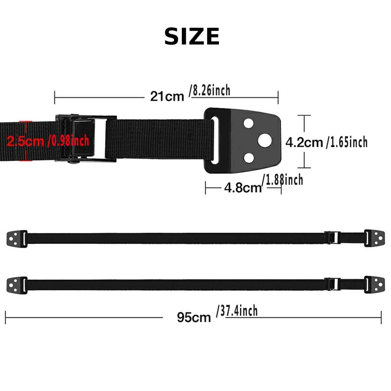 2 Pack Adjustable TV Safety St - đánh giá và giá Furniture Hardware Supplies