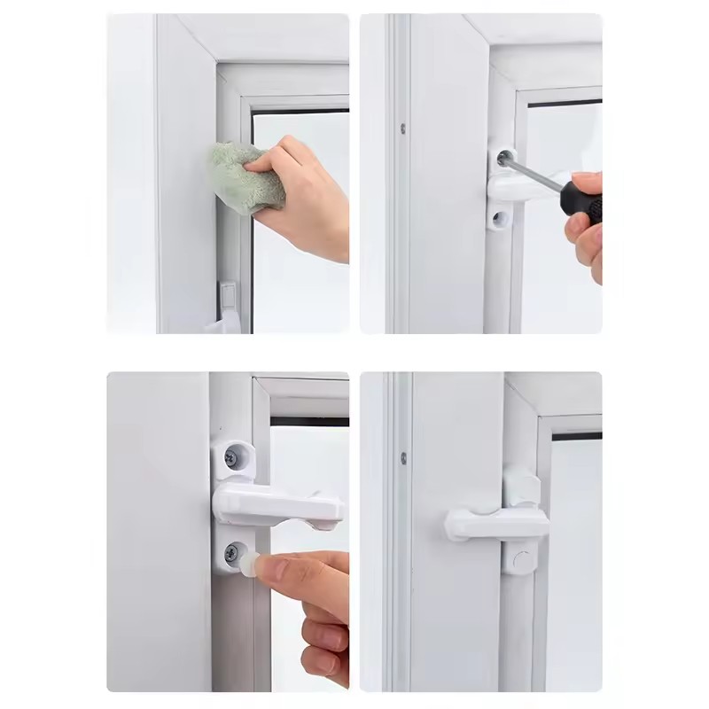 Window Door Sash Lock Plastic  - đánh giá và giá Door Handle Bar