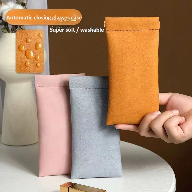 Unisex Leather Eyeglass Case P - đánh giá và giá Soft Close Hinge